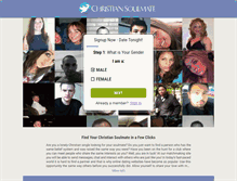 Tablet Screenshot of christiansoulmate.com